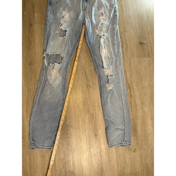 H&M & Denim Jeans Women's Distressed Destroyed Light Blue Denim Size 30/32 - Picture 7 of 14